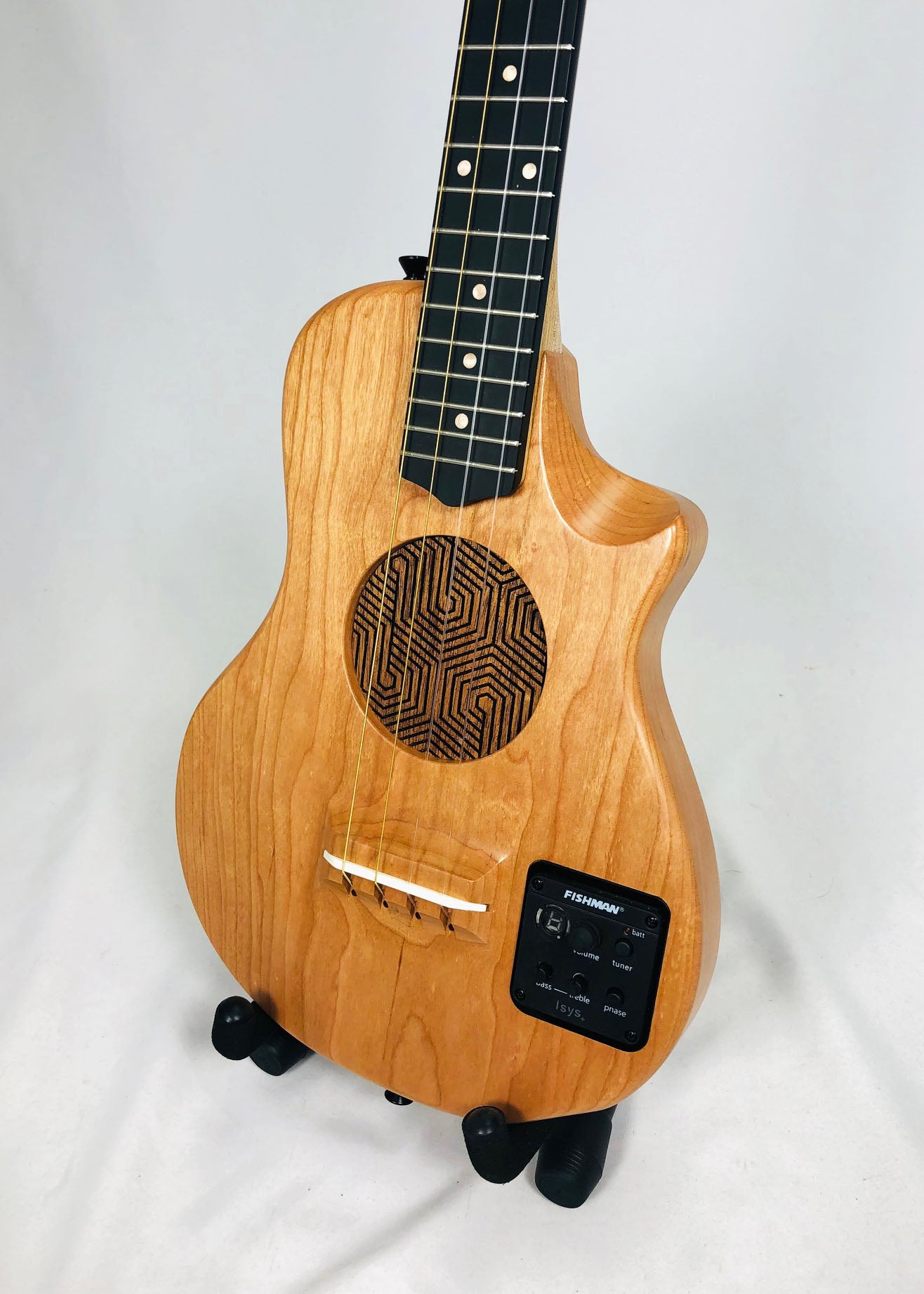 Sparrow Raven Nylon String Baritone Electric Ukulele