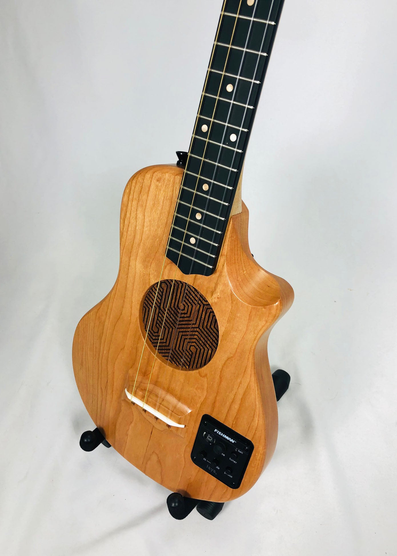 Sparrow Raven Nylon String Baritone Electric Ukulele