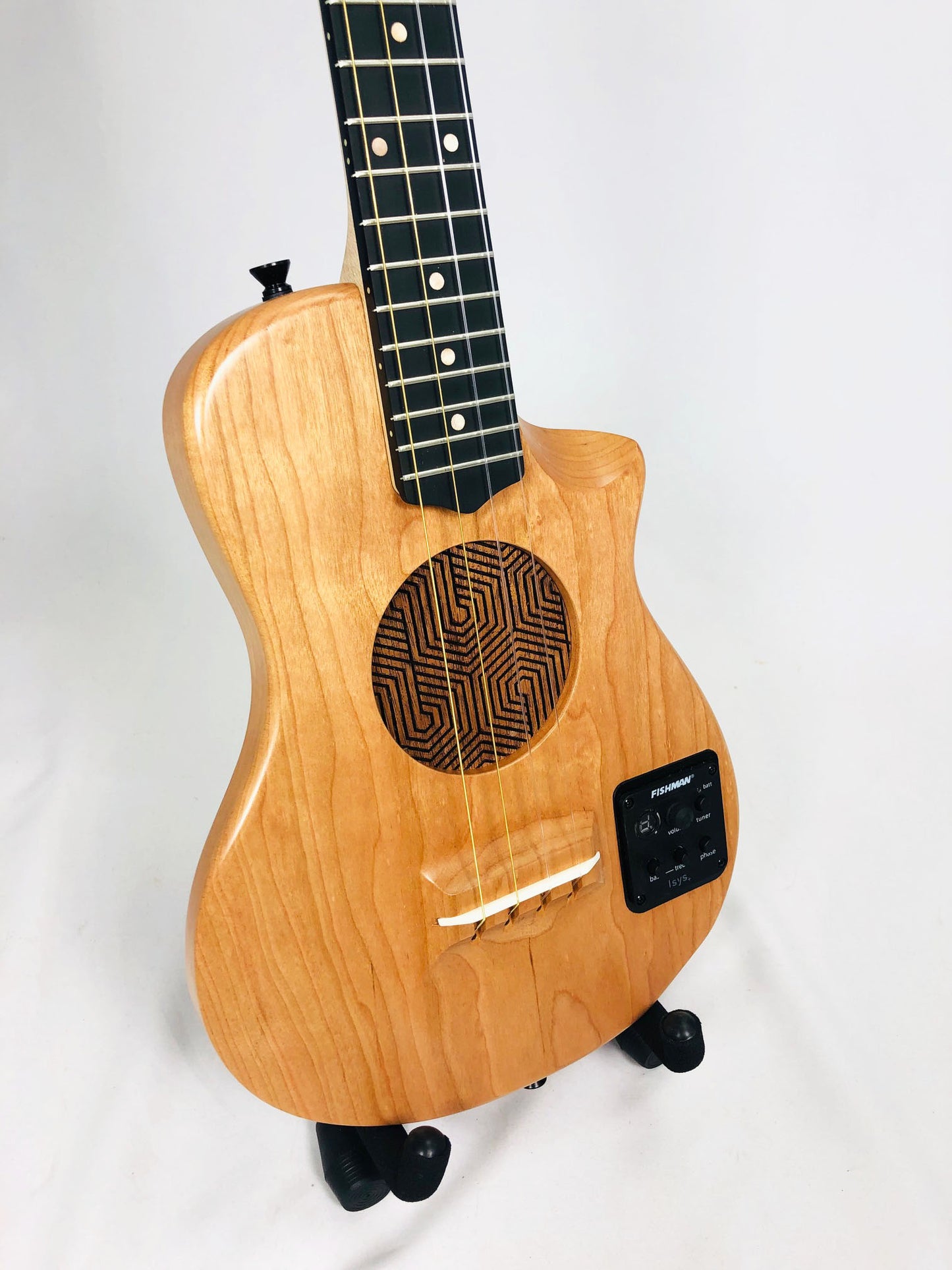 Sparrow Raven Nylon String Baritone Electric Ukulele