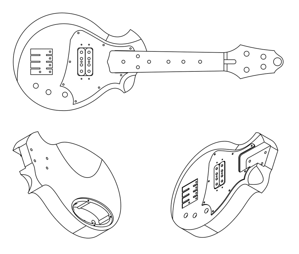 Custom Built Ukulele: Soprano Cutaway HB