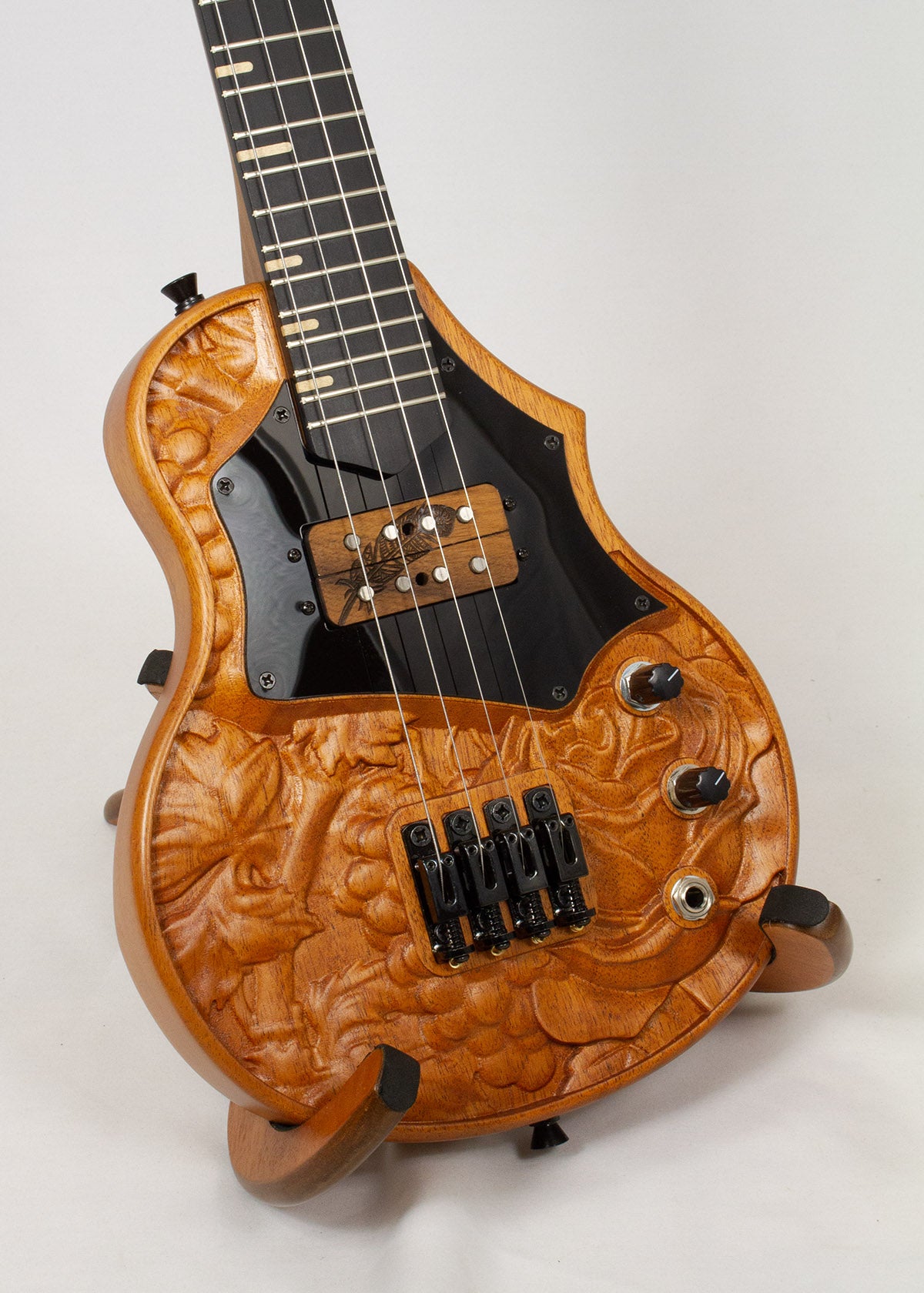 
                  
                    Sparrow Thunderbird 3D Carved "Floral" Steel String Tenor Electric Ukulele (Ships in 14 days)
                  
                