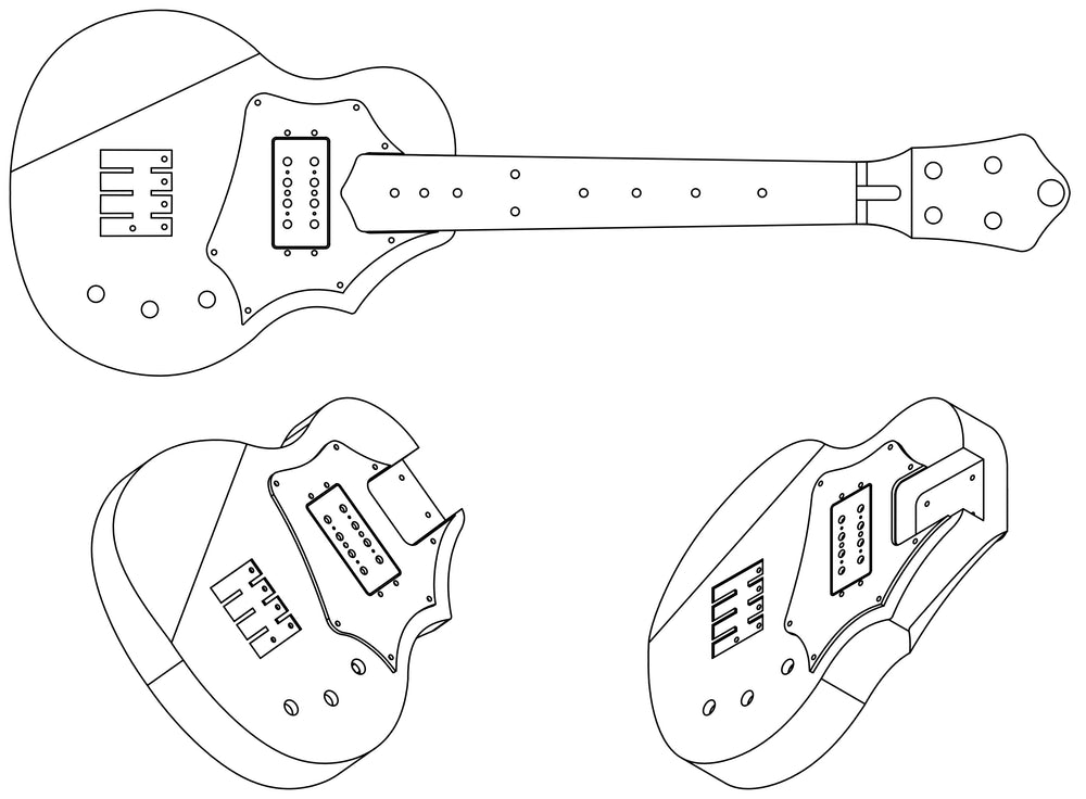 Custom Built Ukulele: Tenor Cutaway